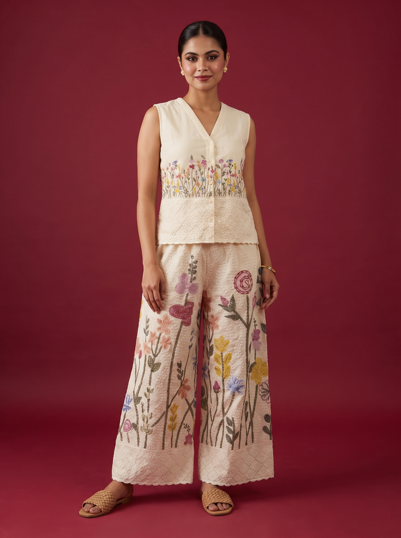 Noor Sleeveless Cotton Set