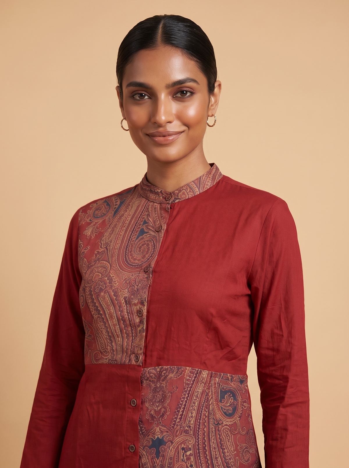 Rubya Mandarin Collar Co-ord Set