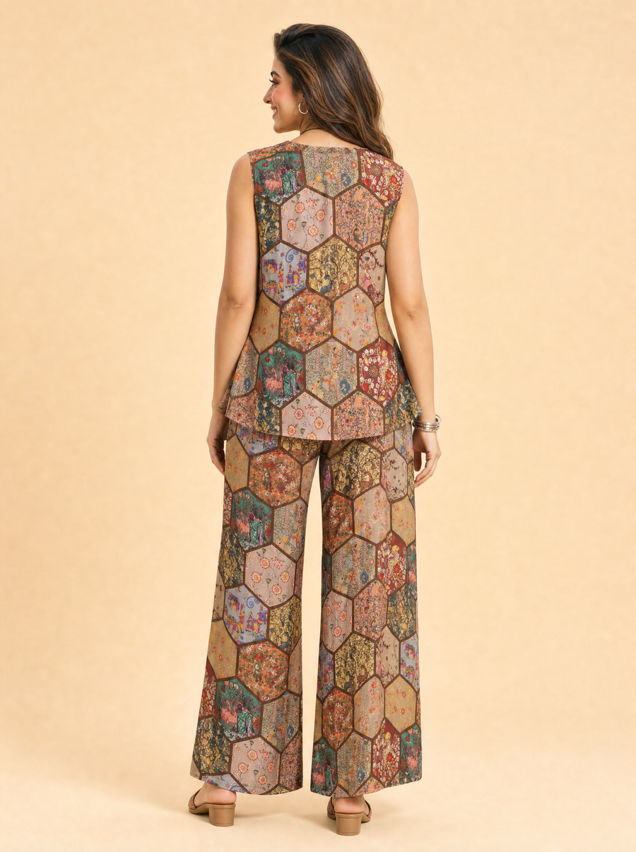 Zoya Square Neck Co-ord Set