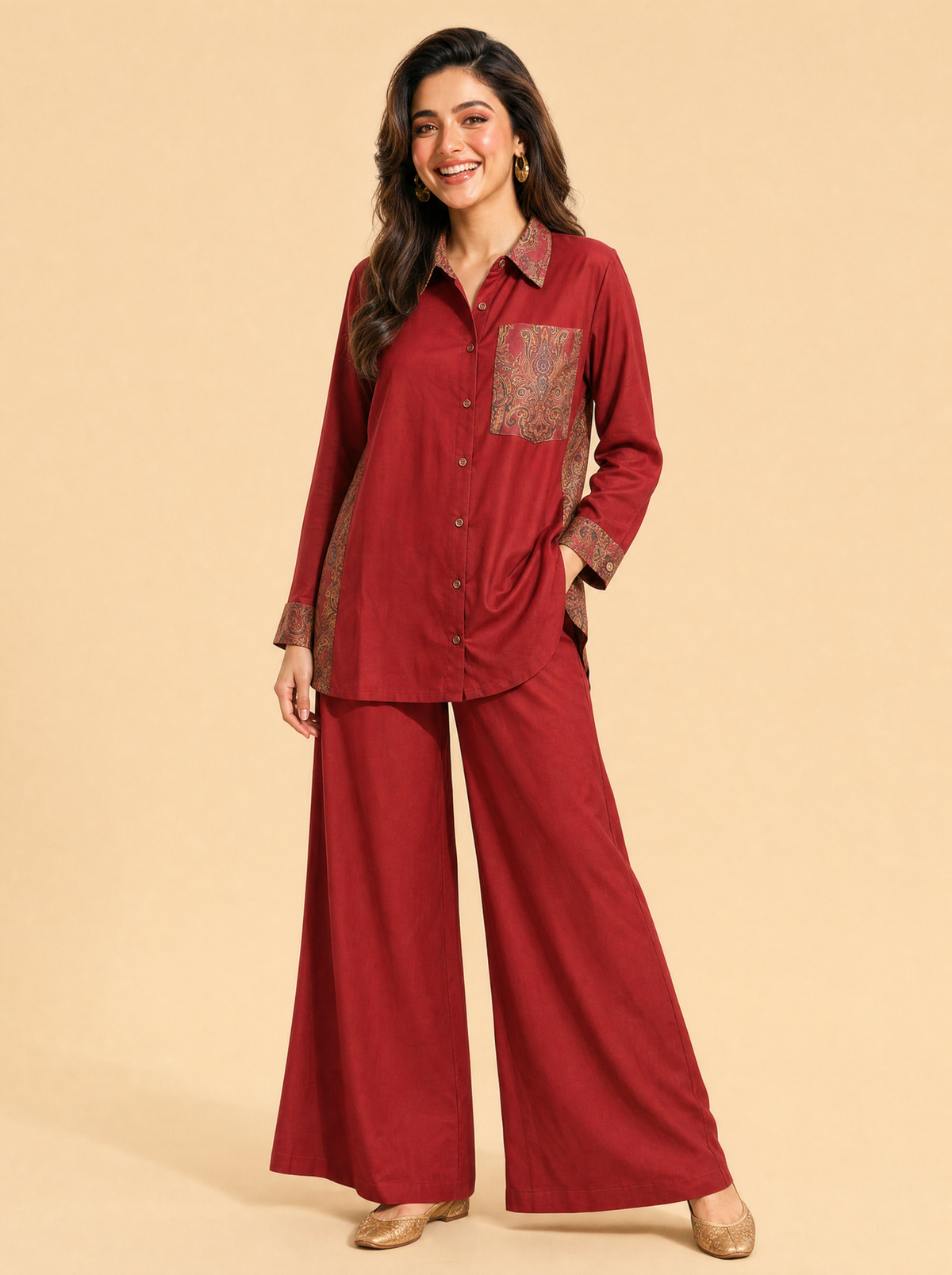 Mehreen Pai Rayon Paisley Set