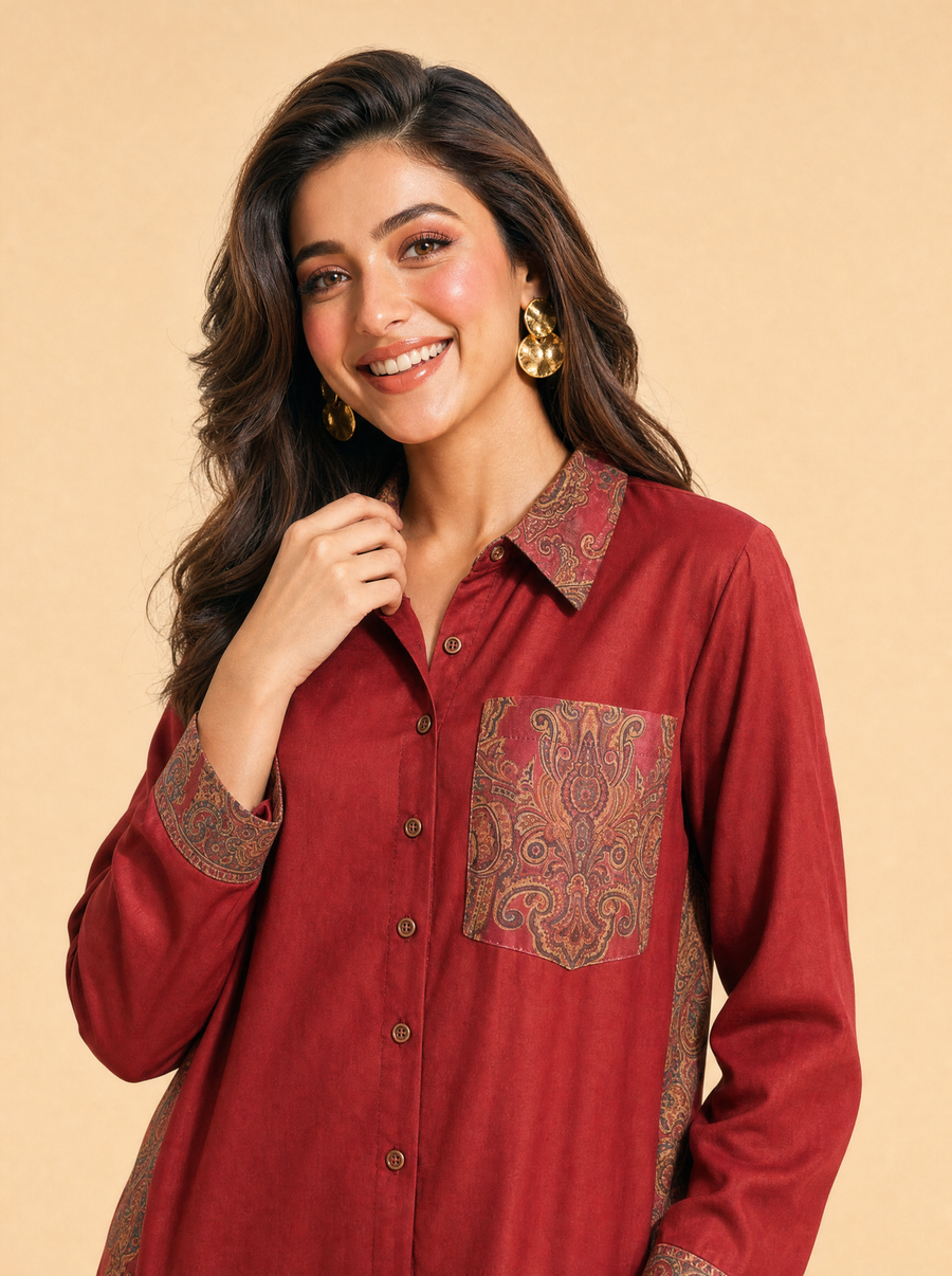 Mehreen Pai Rayon Paisley Set