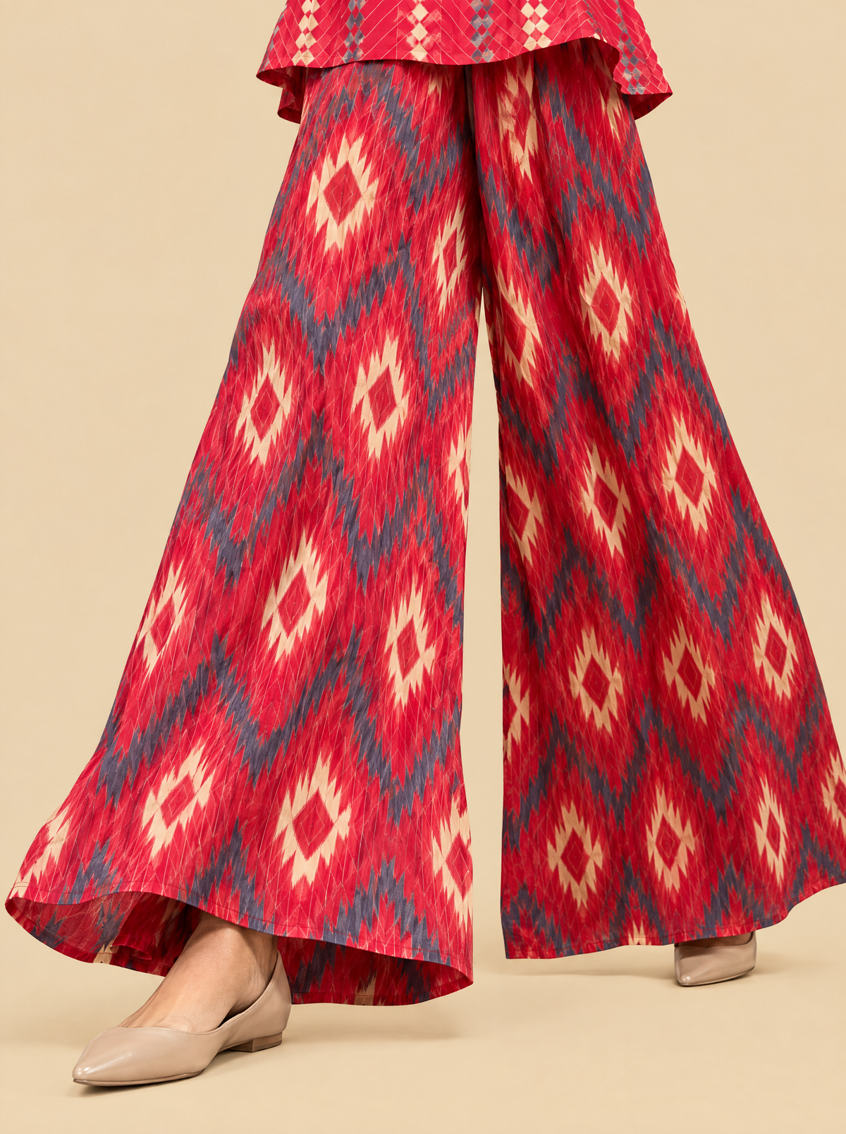 Solid Shirt Collar Workwear Co-ord Set with Straight Pants